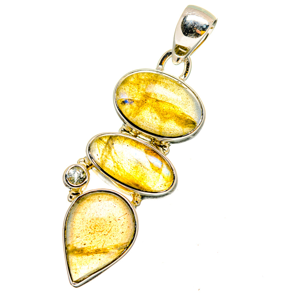 Labradorite Pendants handcrafted by Ana Silver Co - PD13130