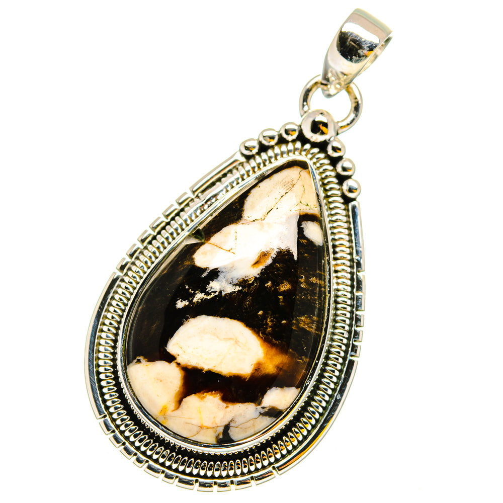 Peanut Wood Jasper Pendants handcrafted by Ana Silver Co - PD13159 - Photo 2