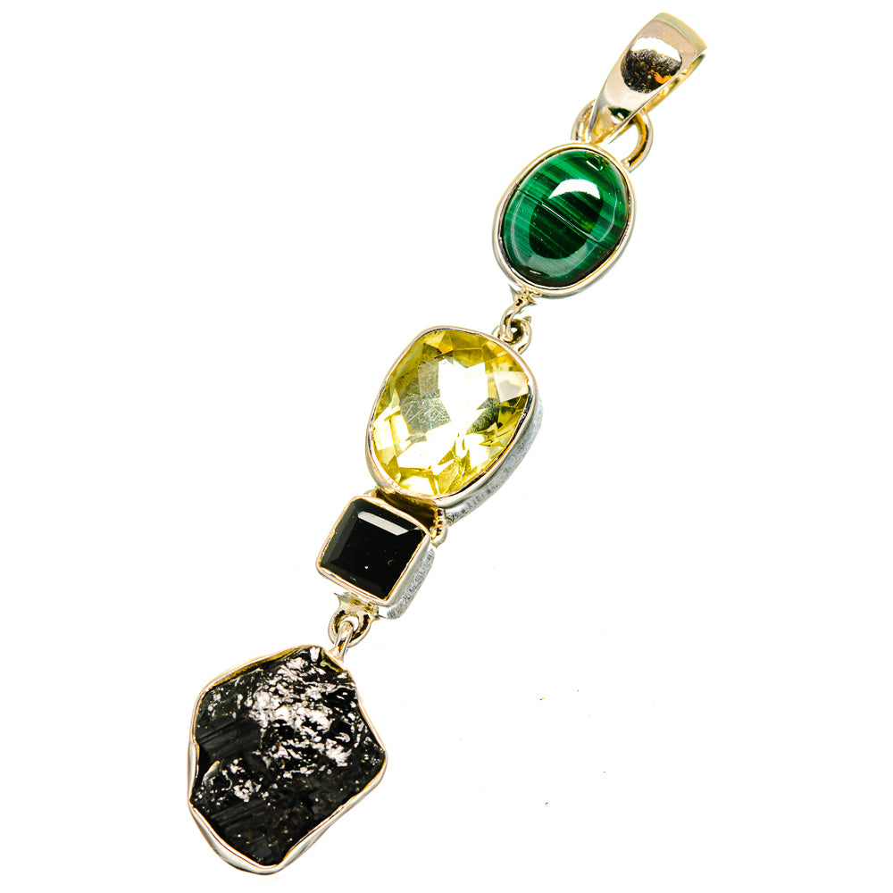 Black Tourmaline Pendants handcrafted by Ana Silver Co - PD13195
