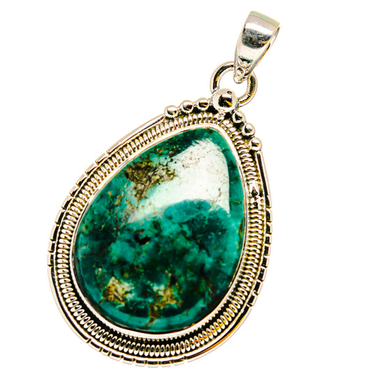 Chrysocolla Pendants handcrafted by Ana Silver Co - PD13201