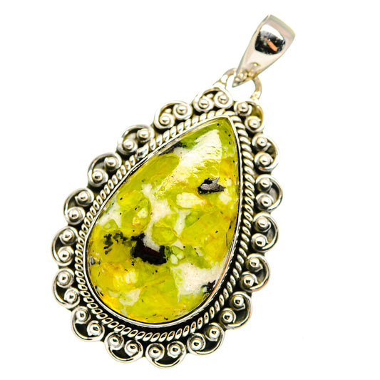 African Green Opal Pendants handcrafted by Ana Silver Co - PD13223