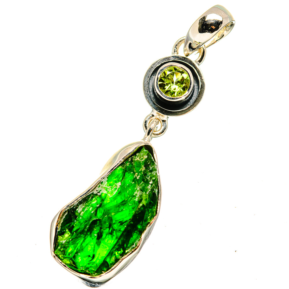 Chrome Diopside Pendants handcrafted by Ana Silver Co - PD13304