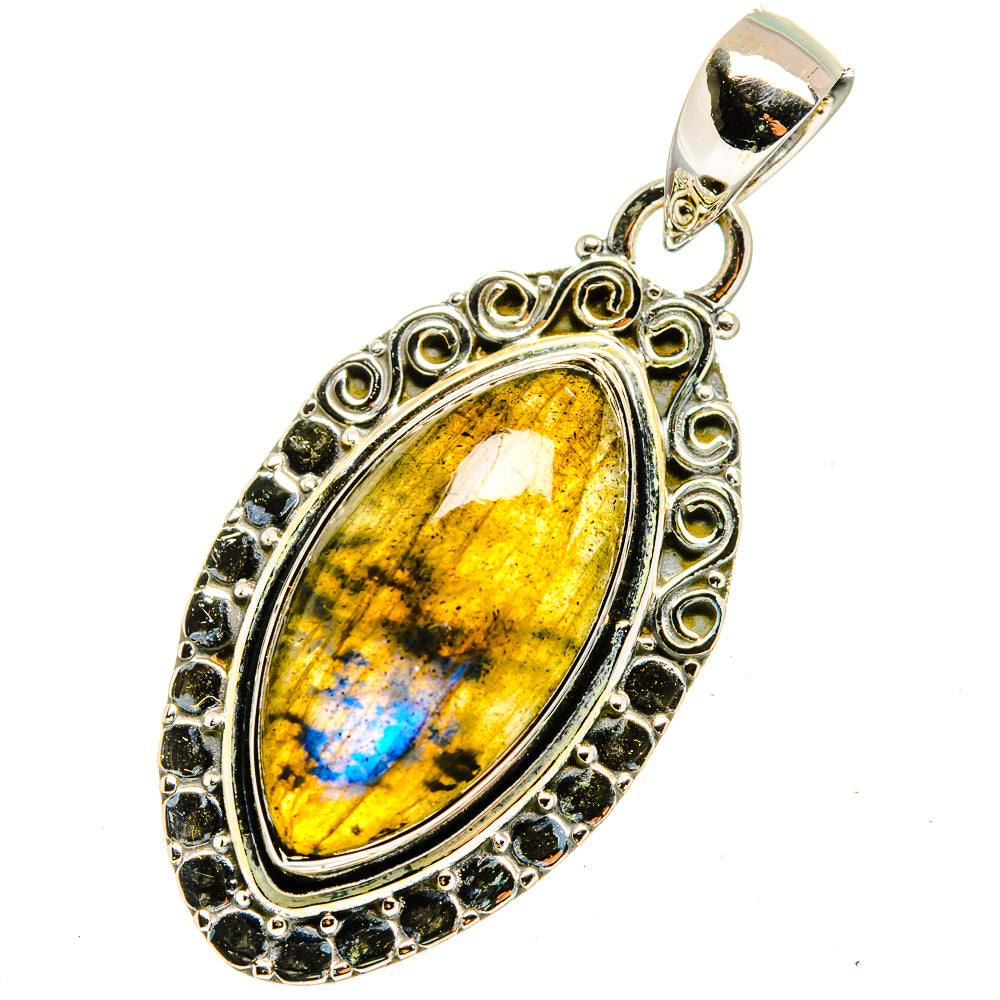 Labradorite Pendants handcrafted by Ana Silver Co - PD13305