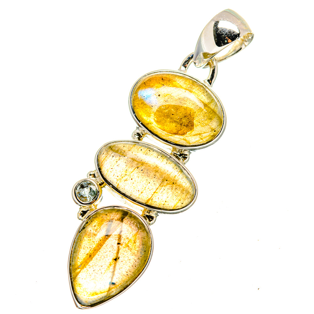 Labradorite Pendants handcrafted by Ana Silver Co - PD13310