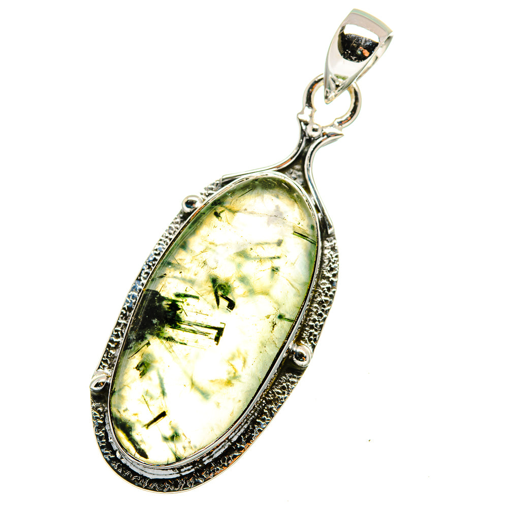 Prehnite Pendants handcrafted by Ana Silver Co - PD13317