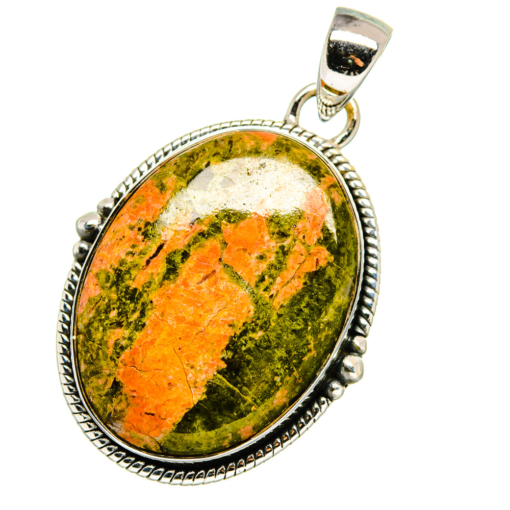 Unakite Pendants handcrafted by Ana Silver Co - PD13415