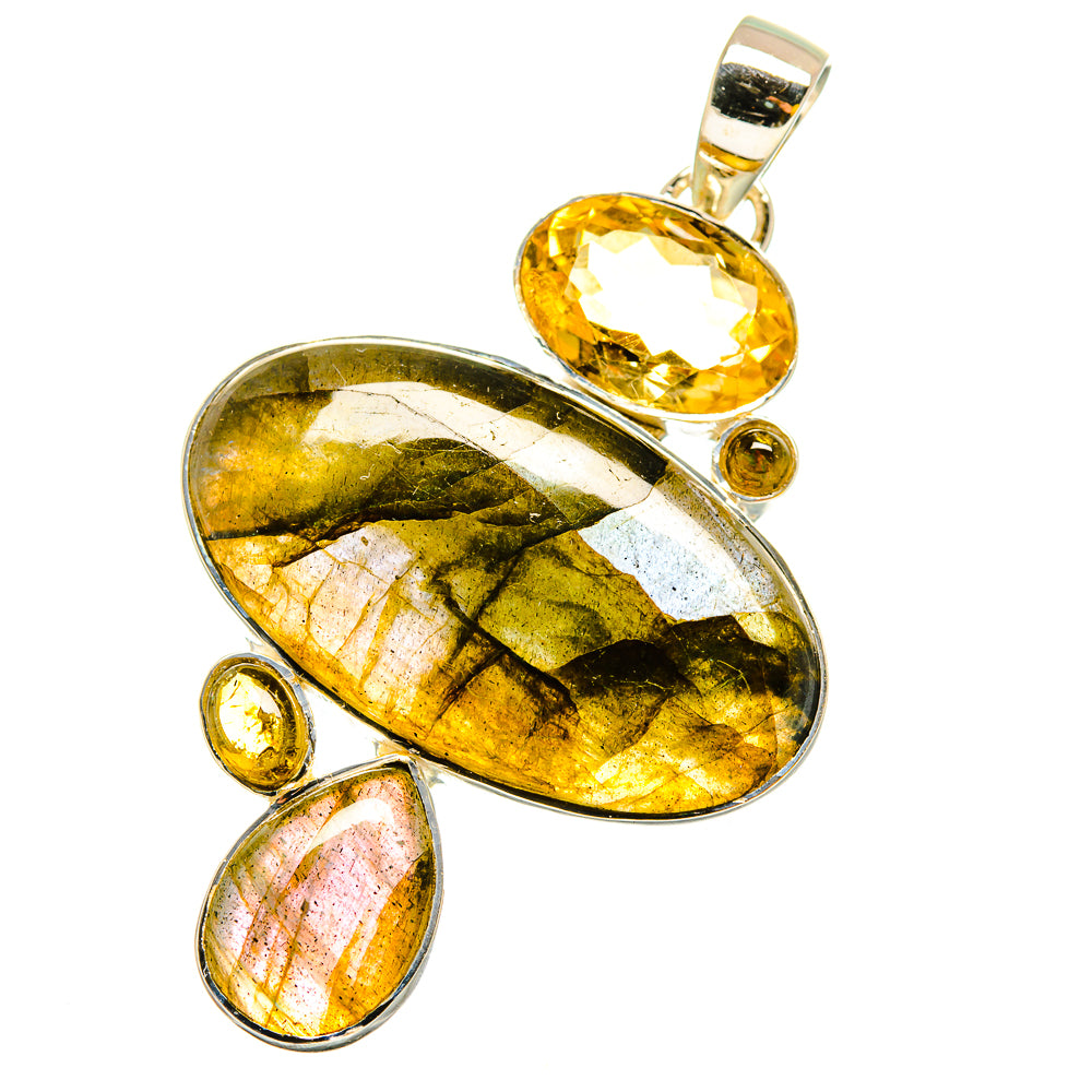 Labradorite Pendants handcrafted by Ana Silver Co - PD13509