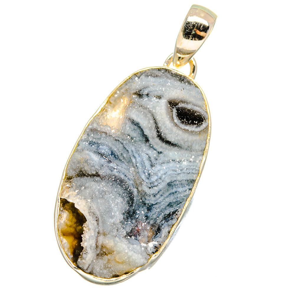 Desert Druzy Pendants handcrafted by Ana Silver Co - PD13684