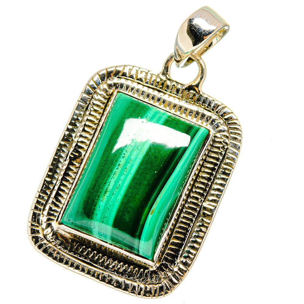 Malachite Pendants handcrafted by Ana Silver Co - PD13686