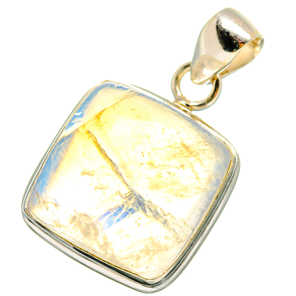 Rainbow Moonstone Pendants handcrafted by Ana Silver Co - PD13779