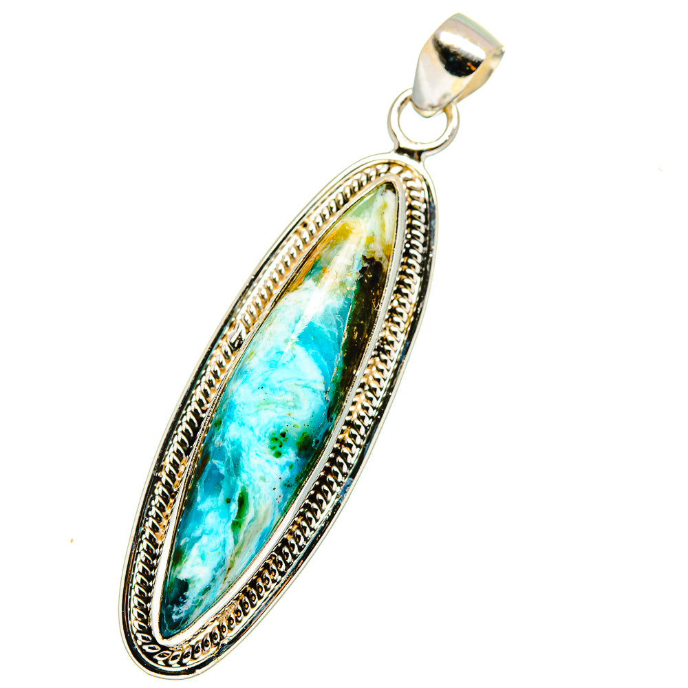 Peruvian Opal Pendants handcrafted by Ana Silver Co - PD13846