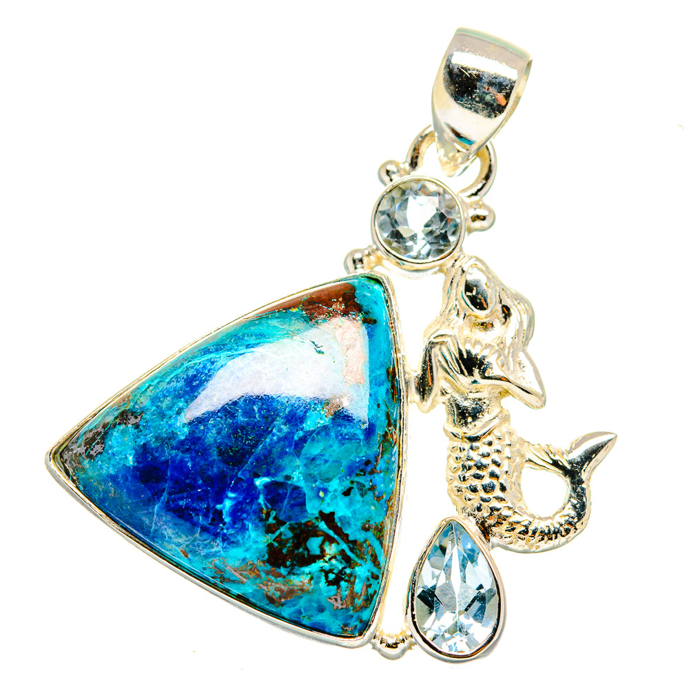 Shattuckite Pendants handcrafted by Ana Silver Co - PD13861