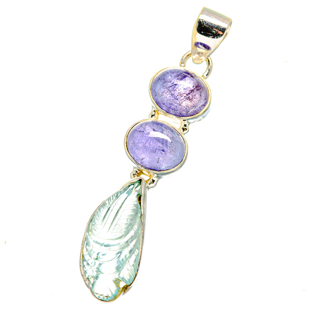 Aquamarine Pendants handcrafted by Ana Silver Co - PD13882