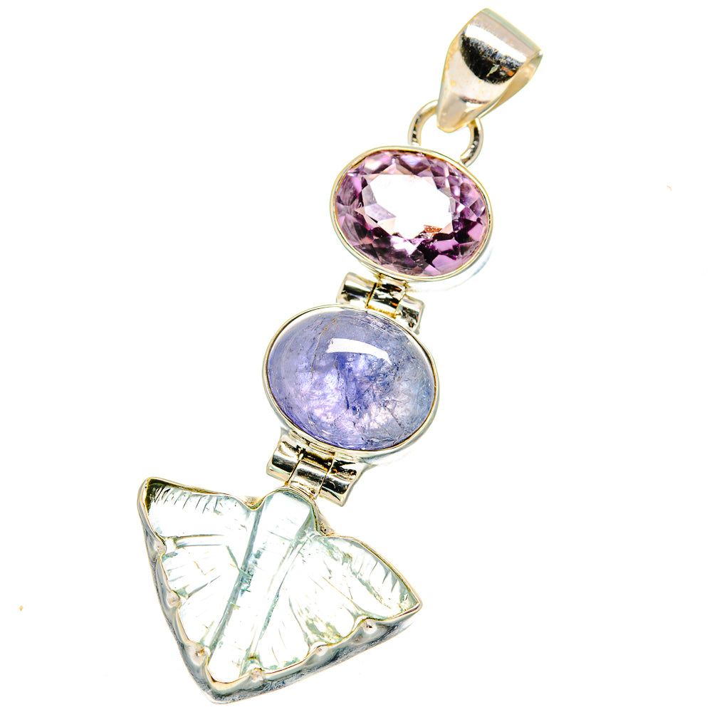 Aquamarine Pendants handcrafted by Ana Silver Co - PD13921