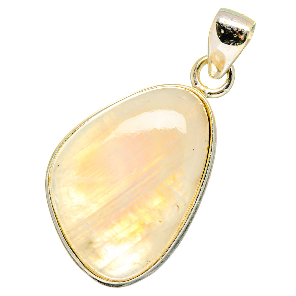 Rainbow Moonstone Pendants handcrafted by Ana Silver Co - PD14138