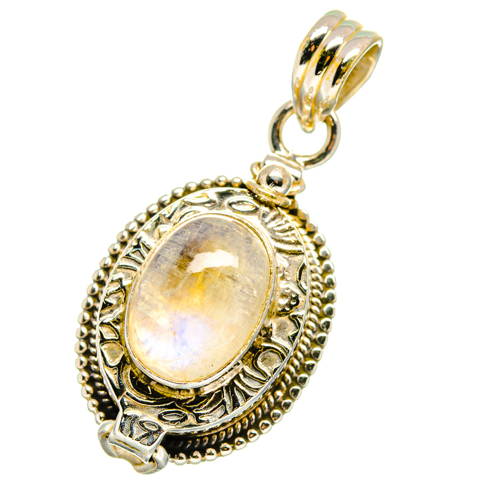 Rainbow Moonstone Pendants handcrafted by Ana Silver Co - PD14175