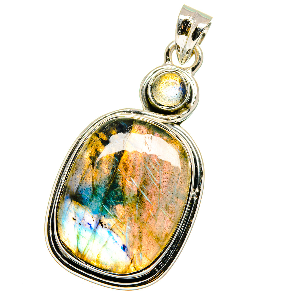 Labradorite Pendants handcrafted by Ana Silver Co - PD14206