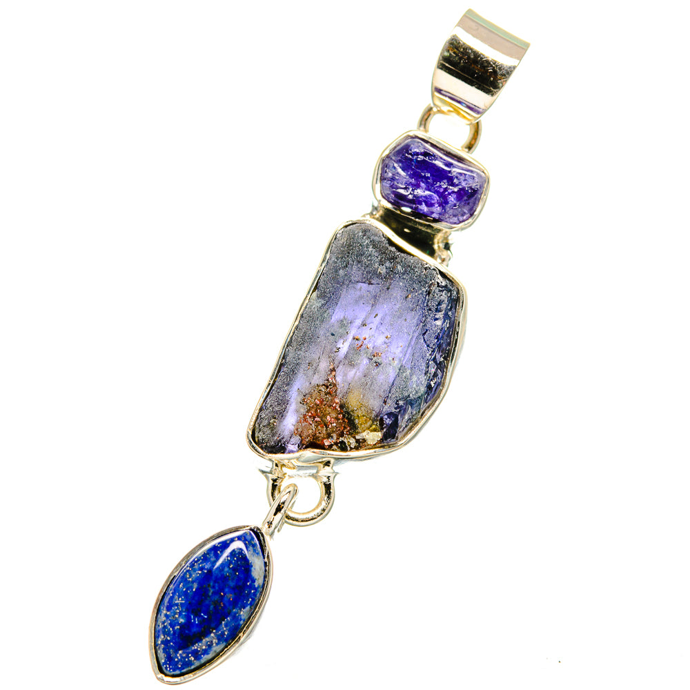 Tanzanite, Lapis Lazuli Pendants handcrafted by Ana Silver Co - PD14207