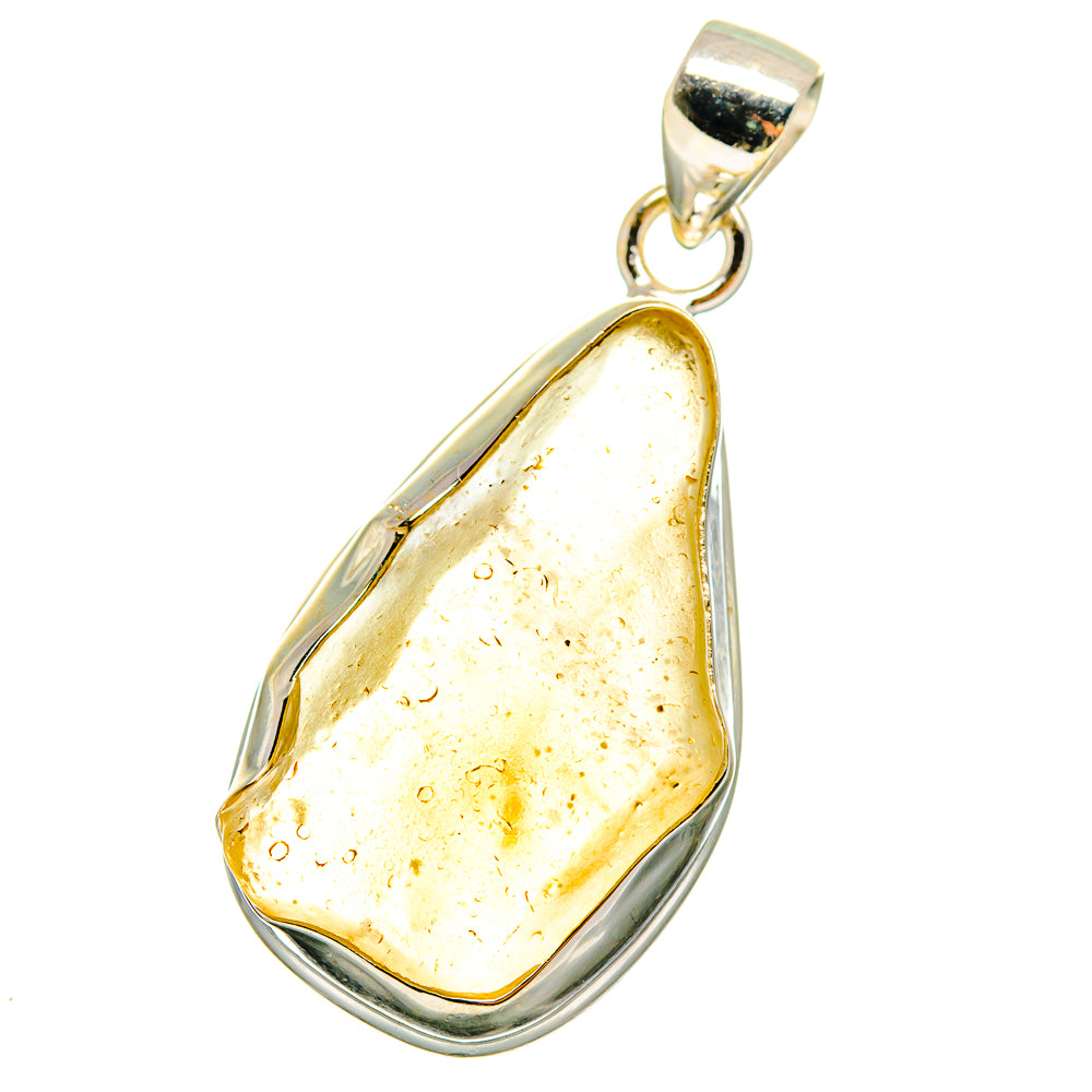 Libyan Desert Glass Pendants handcrafted by Ana Silver Co - PD14236
