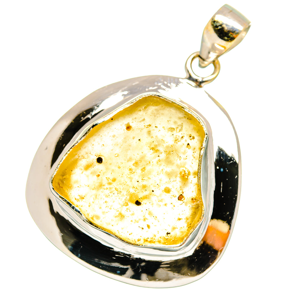 Libyan Desert Glass Pendants handcrafted by Ana Silver Co - PD14303