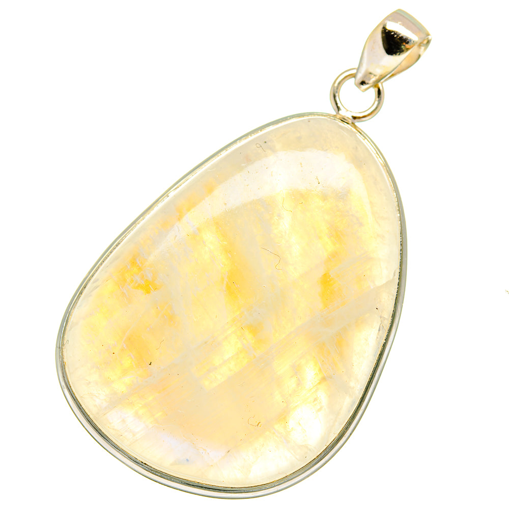 Rainbow Moonstone Pendants handcrafted by Ana Silver Co - PD14360