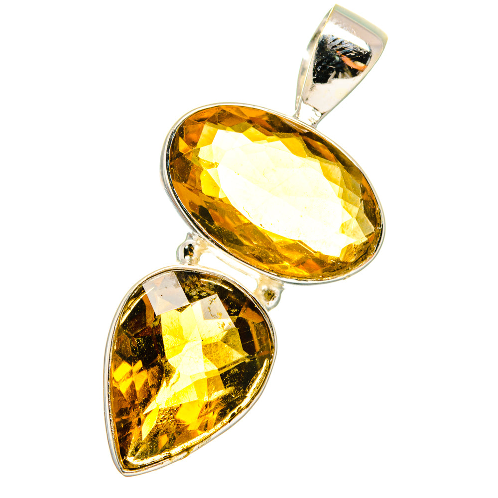 Mandarin Citrine Pendants handcrafted by Ana Silver Co - PD14372