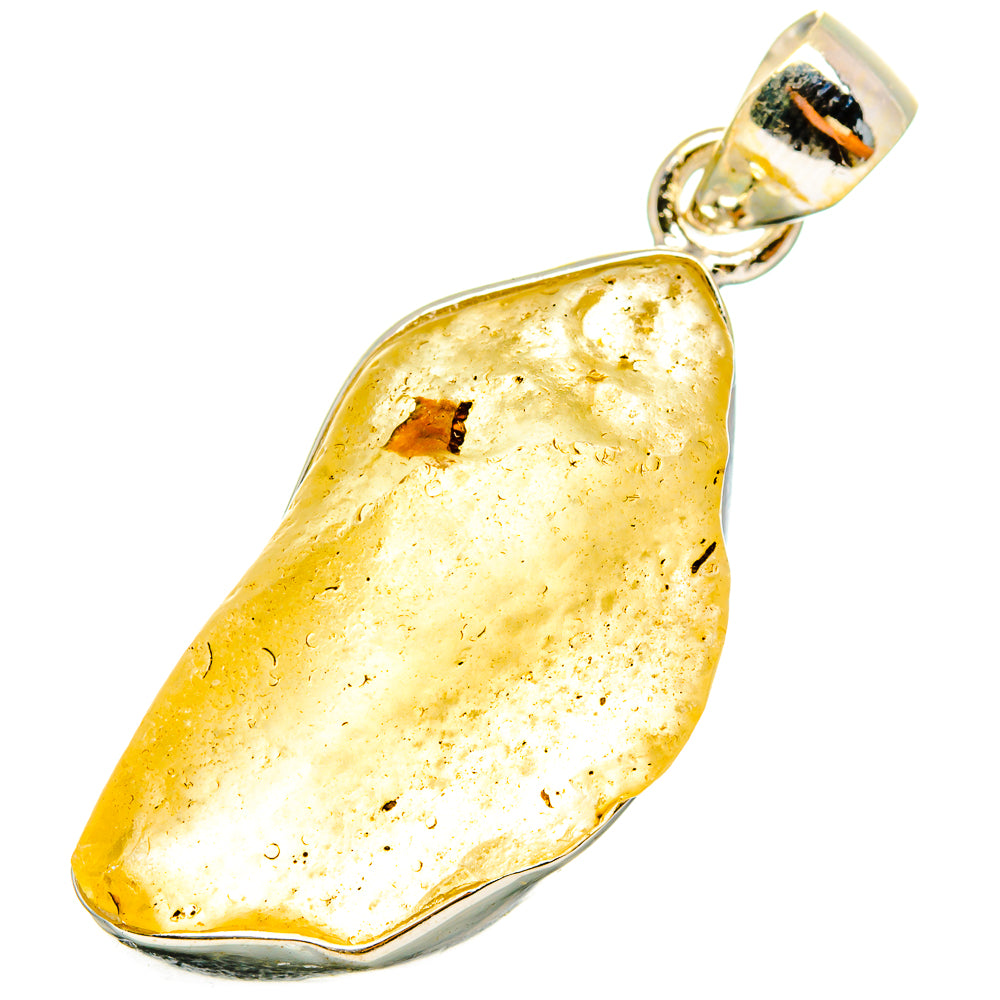Libyan Desert Glass Pendants handcrafted by Ana Silver Co - PD14379