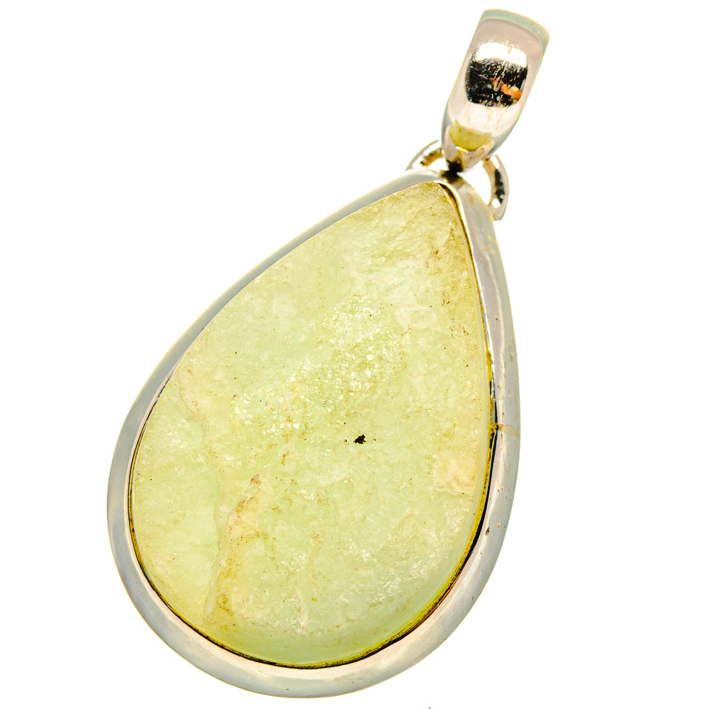 Prehnite Pendants handcrafted by Ana Silver Co - PD14437 - Photo 2