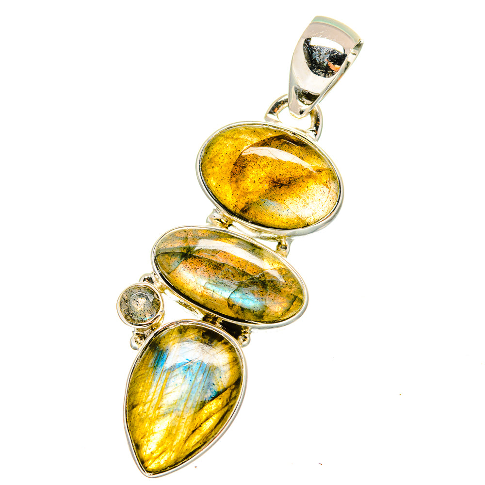 Labradorite Pendants handcrafted by Ana Silver Co - PD14442