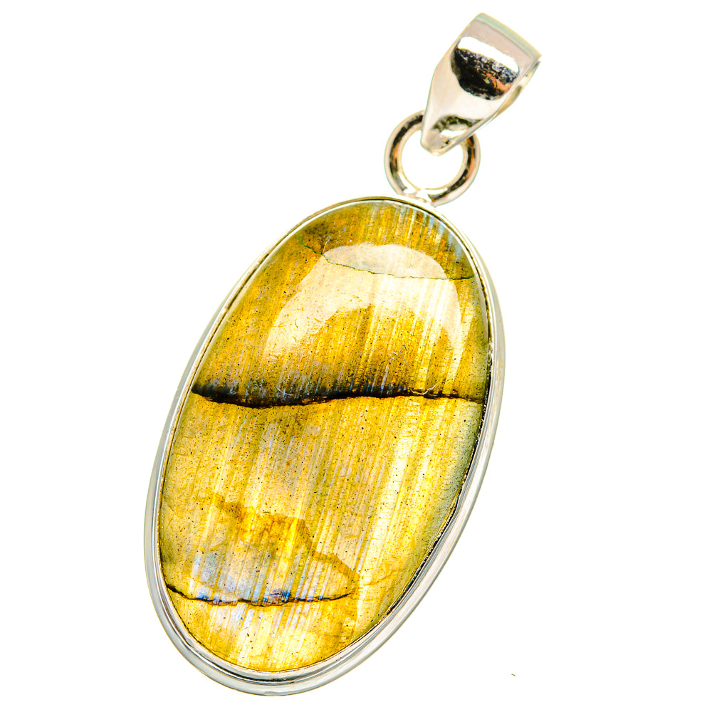Labradorite Pendants handcrafted by Ana Silver Co - PD14449