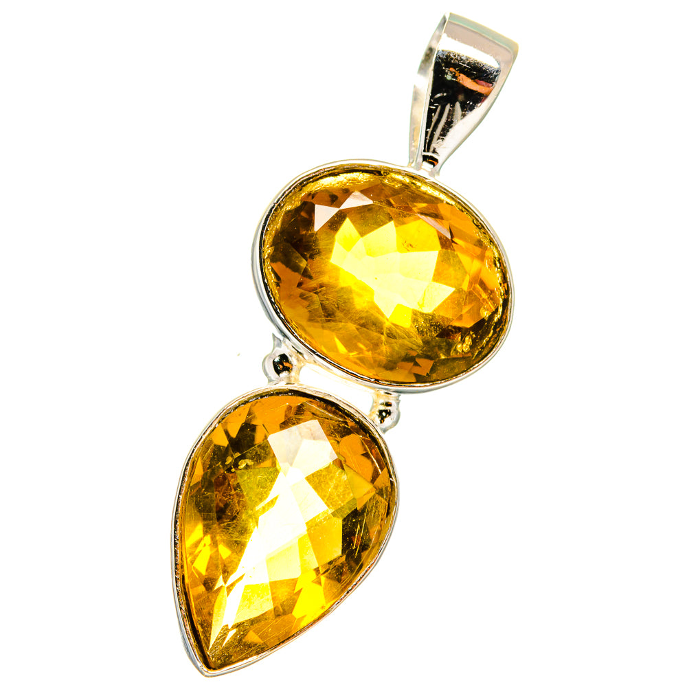 Mandarin Citrine Pendants handcrafted by Ana Silver Co - PD14467