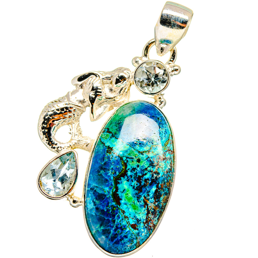Shattuckite Pendants handcrafted by Ana Silver Co - PD14478