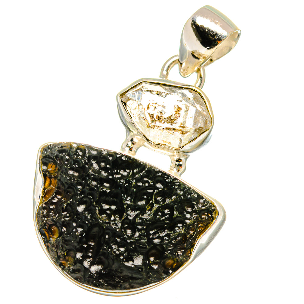Tektite Pendants handcrafted by Ana Silver Co - PD14578