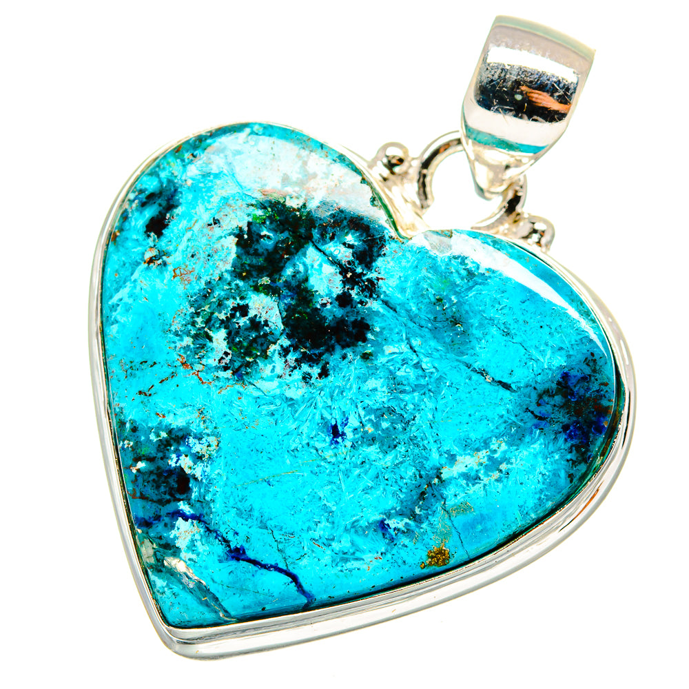 Chrysocolla Pendants handcrafted by Ana Silver Co - PD14655