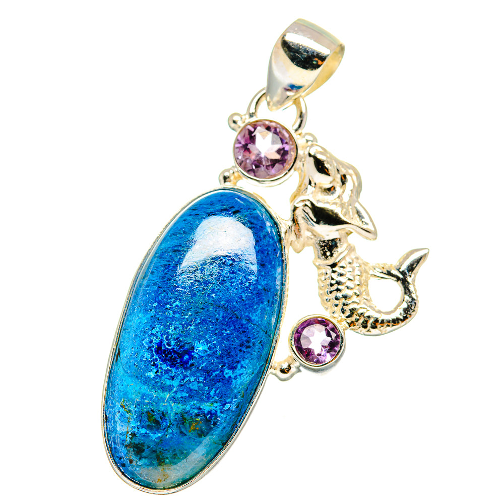Chrysocolla Pendants handcrafted by Ana Silver Co - PD14657