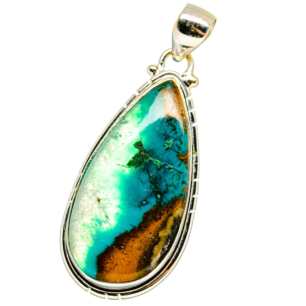 Peruvian Opal Pendants handcrafted by Ana Silver Co - PD14661