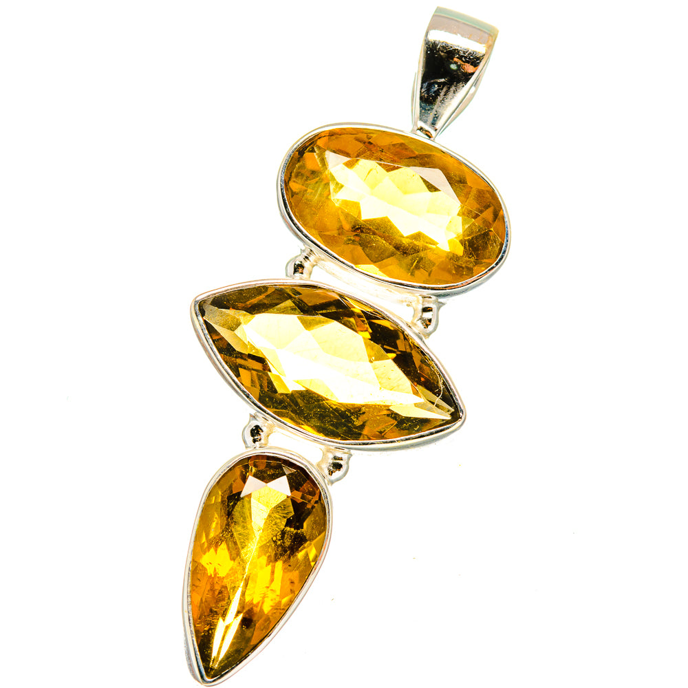 Mandarin Citrine Pendants handcrafted by Ana Silver Co - PD14687