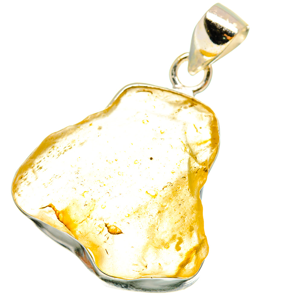 Libyan Desert Glass Pendants handcrafted by Ana Silver Co - PD14713