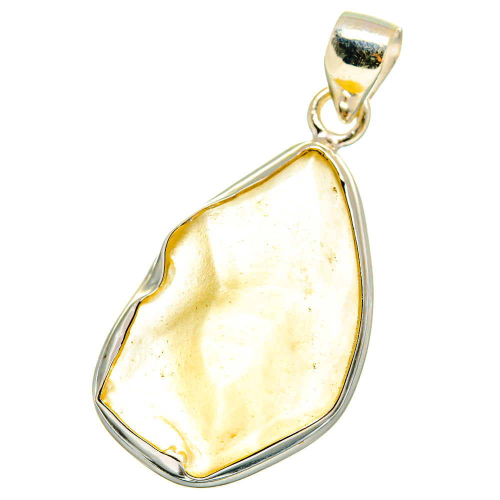 Libyan Desert Glass Pendants handcrafted by Ana Silver Co - PD14715