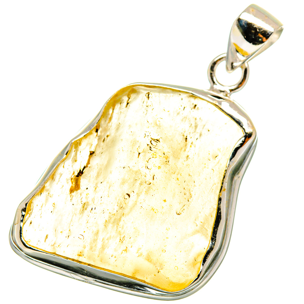Libyan Desert Glass Pendants handcrafted by Ana Silver Co - PD14717
