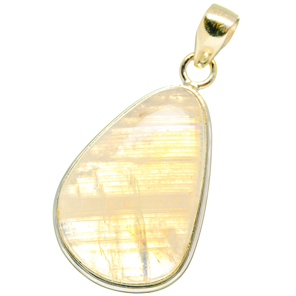 Rainbow Moonstone Pendants handcrafted by Ana Silver Co - PD14721
