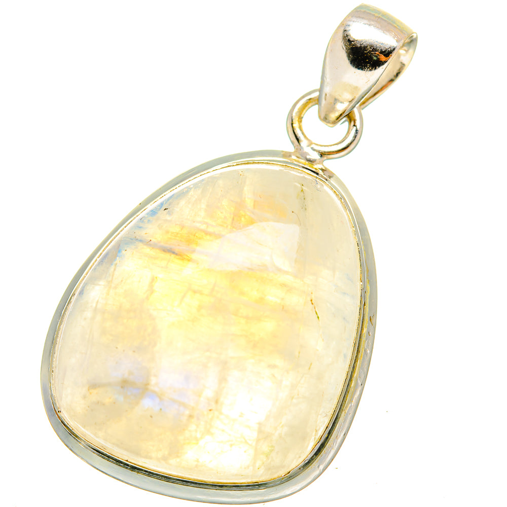 Rainbow Moonstone Pendants handcrafted by Ana Silver Co - PD14728