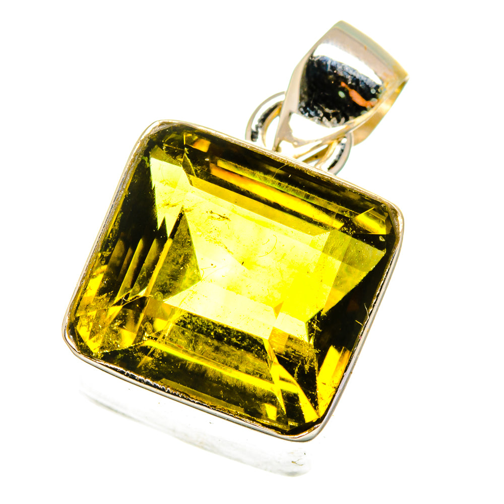 Olive Quartz Pendants handcrafted by Ana Silver Co - PD14772