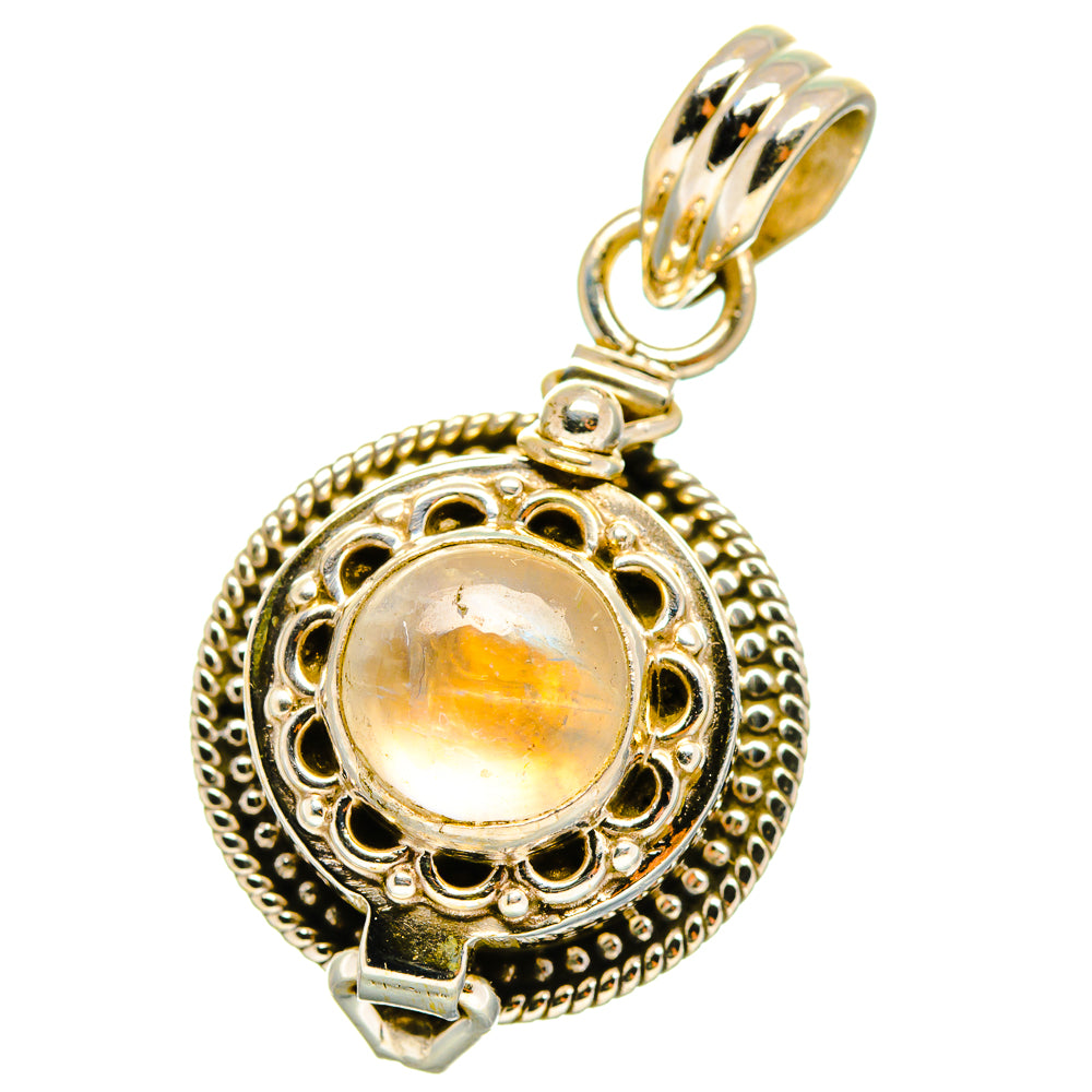 Rainbow Moonstone Pendants handcrafted by Ana Silver Co - PD14836