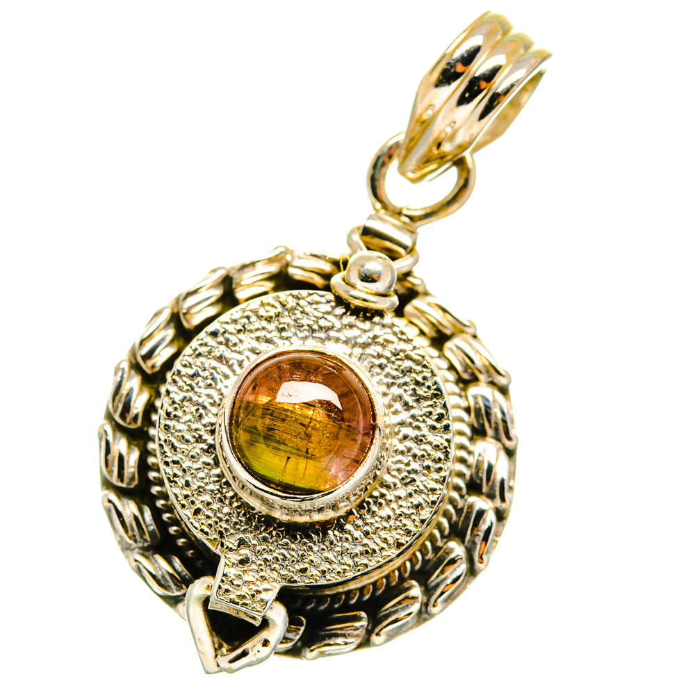 Watermelon Tourmaline Pendants handcrafted by Ana Silver Co - PD14838