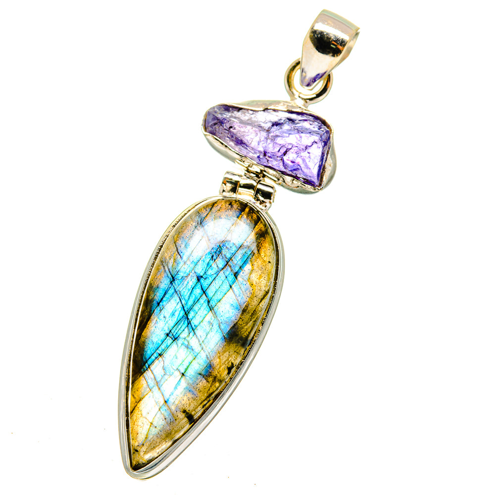 Labradorite Pendants handcrafted by Ana Silver Co - PD14848