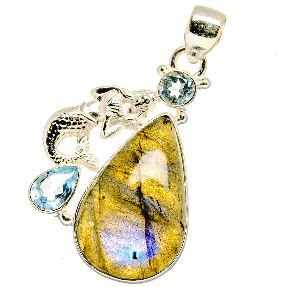 Labradorite Pendants handcrafted by Ana Silver Co - PD14899