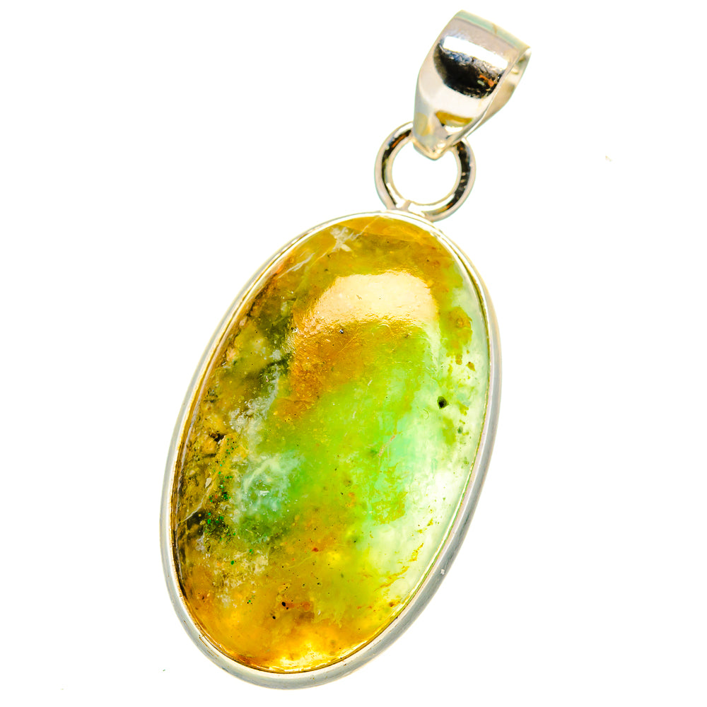 Peruvian Opal Pendants handcrafted by Ana Silver Co - PD14916