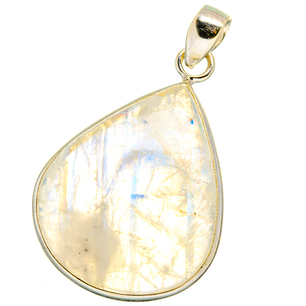 Rainbow Moonstone Pendants handcrafted by Ana Silver Co - PD15001