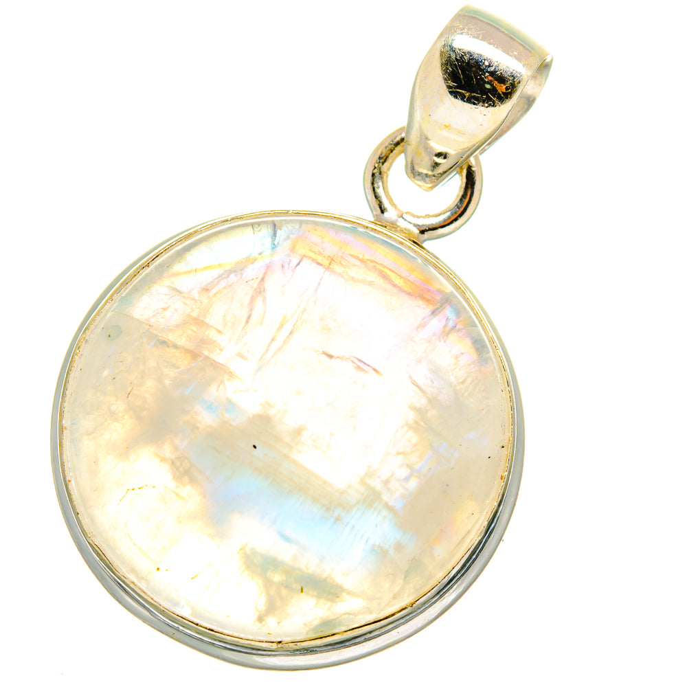 Rainbow Moonstone Pendants handcrafted by Ana Silver Co - PD15008